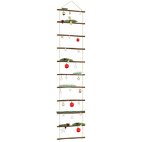 vidaXL Wall Decoration Ladder-Shaped 50x200 cm Natural Branch