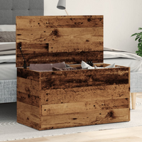 vidaXL Storage Chest Old Wood 84x42x46 cm Engineered Wood