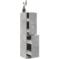 vidaXL Apothecary Cabinet Concrete Grey 30x41x144.5 cm Engineered Wood