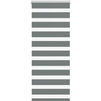 vidaXL Zebra Blind Dark Grey 60x150 cm Fabric Width 55.9 cm Polyester