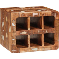 vidaXL Wine Rack Wall-mounted Brown 44 x 30 x 35 cm Solid reclaim wood