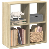 vidaXL Room Divider Bookcase Sonoma Oak 69.5x29x69.5 cm Engineered Wood