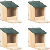 vidaXL Squirrel Houses 4 pcs Firwood