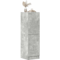 vidaXL Kitchen Cabinet Concrete Grey 38x41.5x131.5 cm Engineered Wood