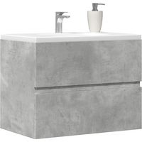 vidaXL Bathroom Cabinet Concrete Grey 60x38.5x45 cm Engineered Wood