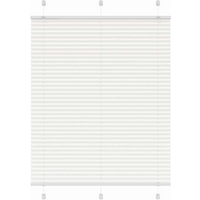 vidaXL Pleated Blind White 110x100 cm Fabric Width 109.4 cm Polyester