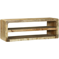 vidaXL TV Cabinet with Shelf Brown 100 x 32 x 36 cm Solid Mango wood