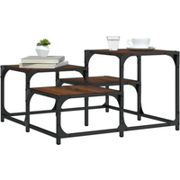 vidaXL Coffee Table Brown Oak 68x68x40 cm Engineered Wood