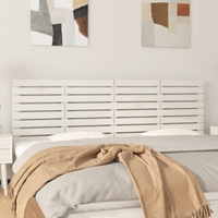 vidaXL Wall Headboard White 166x3x63 cm Solid Wood Pine