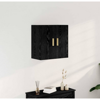 vidaXL Wall Cabinet Black Oak 60 x 30 x 60 cm Engineered Wood
