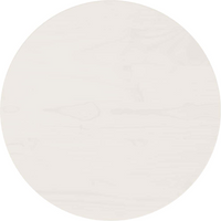 vidaXL Table Top White Ø40x2.5 cm Solid Wood Pine