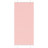 vidaXL Pleated Blind Pink 85x200 cm Fabric Width 84.4 cm Polyester