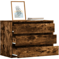 vidaXL Corner Chest of Drawers Smoked Oak 80x41x58 cm Engineered Wood