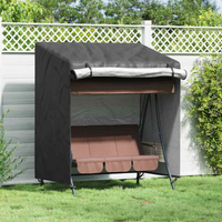 vidaXL Outdoor Swing Cover Black 155 x 95 x 165 cm 210D Oxford Fabric