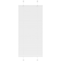 vidaXL Pleated Blind White 60x150 cm Fabric Width 59.4 cm Polyester
