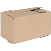 vidaXL Folding Box with Storage 50 pcs Brown 24 x 13 x 13 cm Cardboard