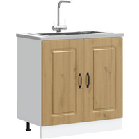 vidaXL Sink Base Cabinet Kalmar Artisan Oak 80x46x81.5 cm Engineered Wood
