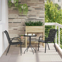 Garden Bistro Set Steel