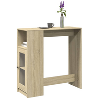 vidaXL Bar Table with Racks Sonoma Oak 101x40x103.5 cm Engineered Wood