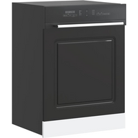 vidaXL Dishwasher Panel Kalmar Black 60x1.5x67 cm Engineered Wood