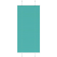 vidaXL Pleated Blind Petrol Green 60x100 cm Fabric Width 59.4 cm Polyester
