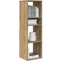 vidaXL Book Cabinet Artisan Oak 34x31x112 cm Engineered Wood
