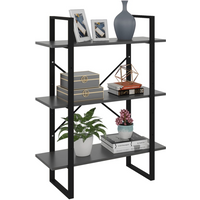 vidaXL Book Cabinet Grey 80x30x105 cm Engineered Wood
