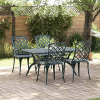 vidaXL Garden Chair Green 61 x 60.5 x 93cm Aluminium