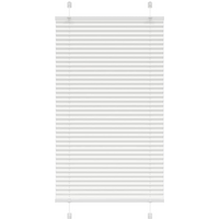 vidaXL Pleated Blind White 75x100 cm Fabric Width 74.4 cm Polyester