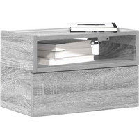 vidaXL Wall-mounted Bedside Cabinet Grey Sonoma 45x26x28.5 cm