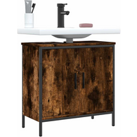 vidaXL Bathroom Sink Cabinet Smoked Oak 60x30x60 cm Engineered Wood