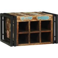 vidaXL Wine Rack Multicolour 46 x 35 x 27.5 cm Solid Reclaim wood
