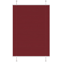 vidaXL Pleated Blind Bordeaux Red 85x100 cm Fabric Width 84.4 cm Polyester