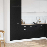 vidaXL Drawer Bottom Cabinet Riga Black oak 40 x 46 x 81.5 cm