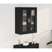 vidaXL Wall Cabinet Black Wood