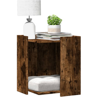 vidaXL Cat Litter Box Enclosure Smoked Oak 42x42x51 cm Engineered Wood