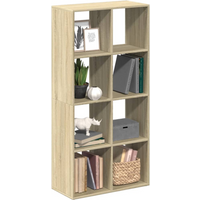 vidaXL Room Divider Bookcase Sonoma Oak 69.5x29x137.5 cm Engineered Wood