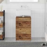 vidaXL Bathroom Cabinet Old Wood 40 x 37 x 59 cm Engineered wood
