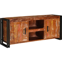 vidaXL TV Cabinet Multicolour 120 x 30 x 50 cm Solid reclaimed wood