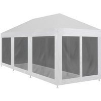 vidaXL Party Tent with 8 Mesh Sidewalls 9x3 m