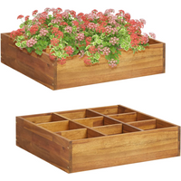 vidaXL Herb Garden Raised Bed Solid Acacia Wood 60x60x15 cm