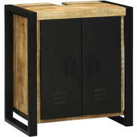 vidaXL Sink Cabinet with Door Brown 55 x 35 x 60 cm Solid Mango wood