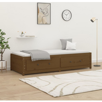 vidaXL Day Bed without Mattress Honey Brown 90x200 cm Solid Wood Pine