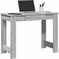 vidaXL Desk Grey Sonoma 100x45x75 cm Engineered Wood
