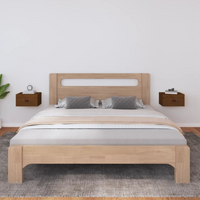 vidaXL Wall-mounted Bedside Cabinets 2 pcs Honey Brown 40x29.5x22 cm
