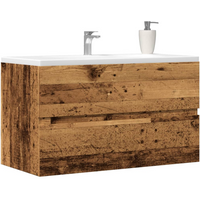 vidaXL Bathroom Hanging Cabinet Old Wood 80x38.5x45 cm Engineered Wood