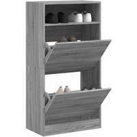 vidaXL Shoe Cabinet Grey Sonoma 60x34x116 Engineered Wood