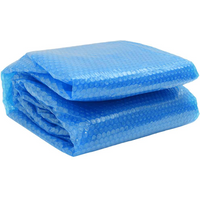 vidaXL Floating Round PE Solar Pool Film 381 cm Blue