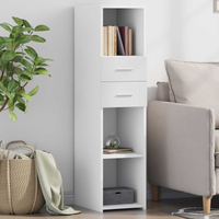 vidaXL Highboard White 30x42.5x124 cm Engineered Wood