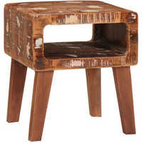 vidaXL End Tables with Shelf Brown 40 x 32 x 46 cm Solid Mango Wood